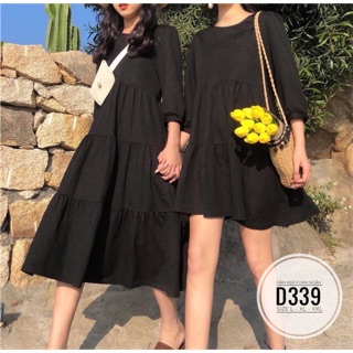 Bigsize đầm bbd form ngắn d339