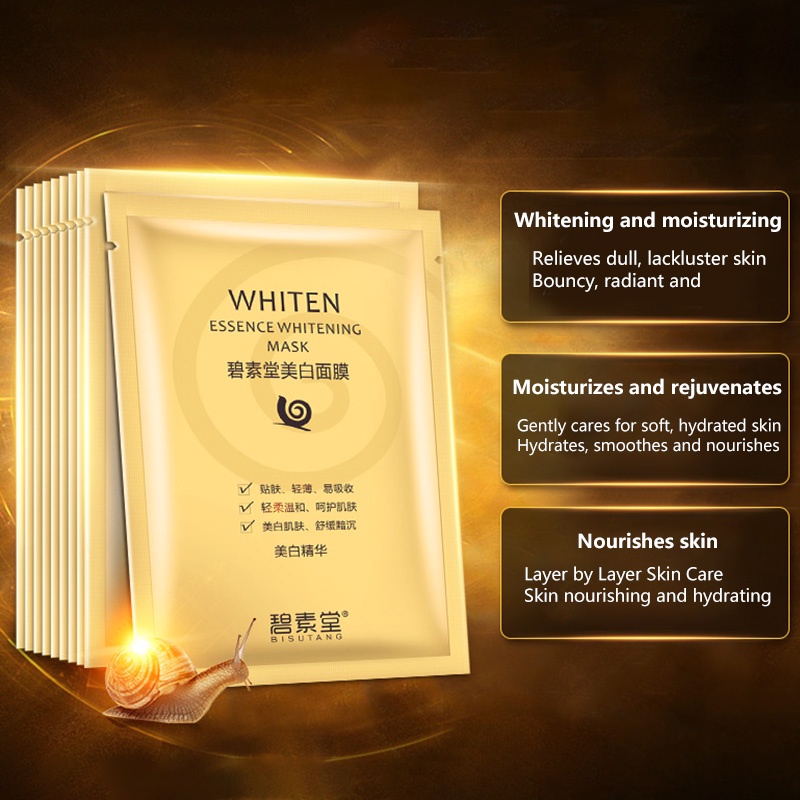 Mặt Nạ Bisutang Chiết Xuất Ốc Sên Dưỡng Ẩm/Làm Trắng/Chống Nếp Nhăn Hiệu Quả