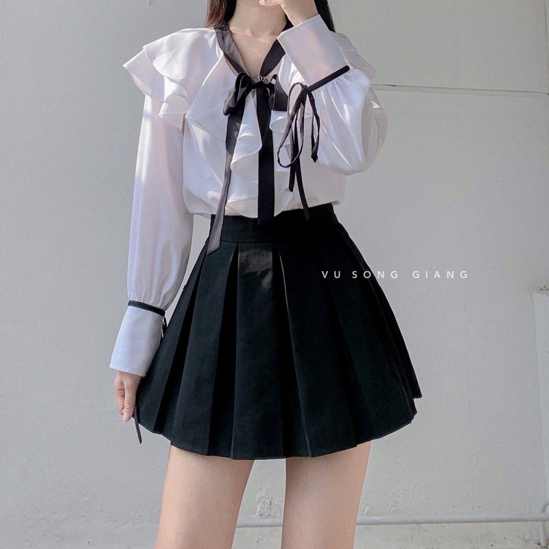 [ẢNH THẬT SHOP TỰ CHỤP] Chân váy xếp ly - có túi và lót quần | BigBuy360 - bigbuy360.vn