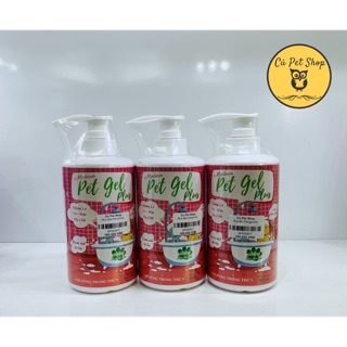 Sữa tắm diệt ve rận bọ chét chó mèo pet gel plus