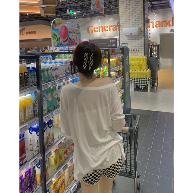 SET ÁO THUN XẺ TÀ QUẦN SHORT CARO THỂ THAO ULZZANG