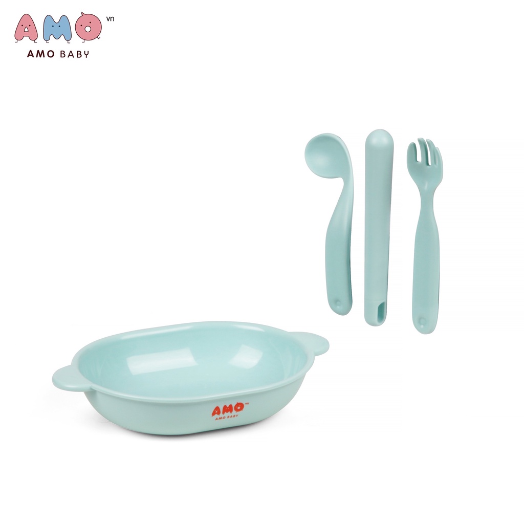 Bộ ăn dặm 6 chi tiết cho bé AMO BABY 586  - Sản phẩm chính hãng