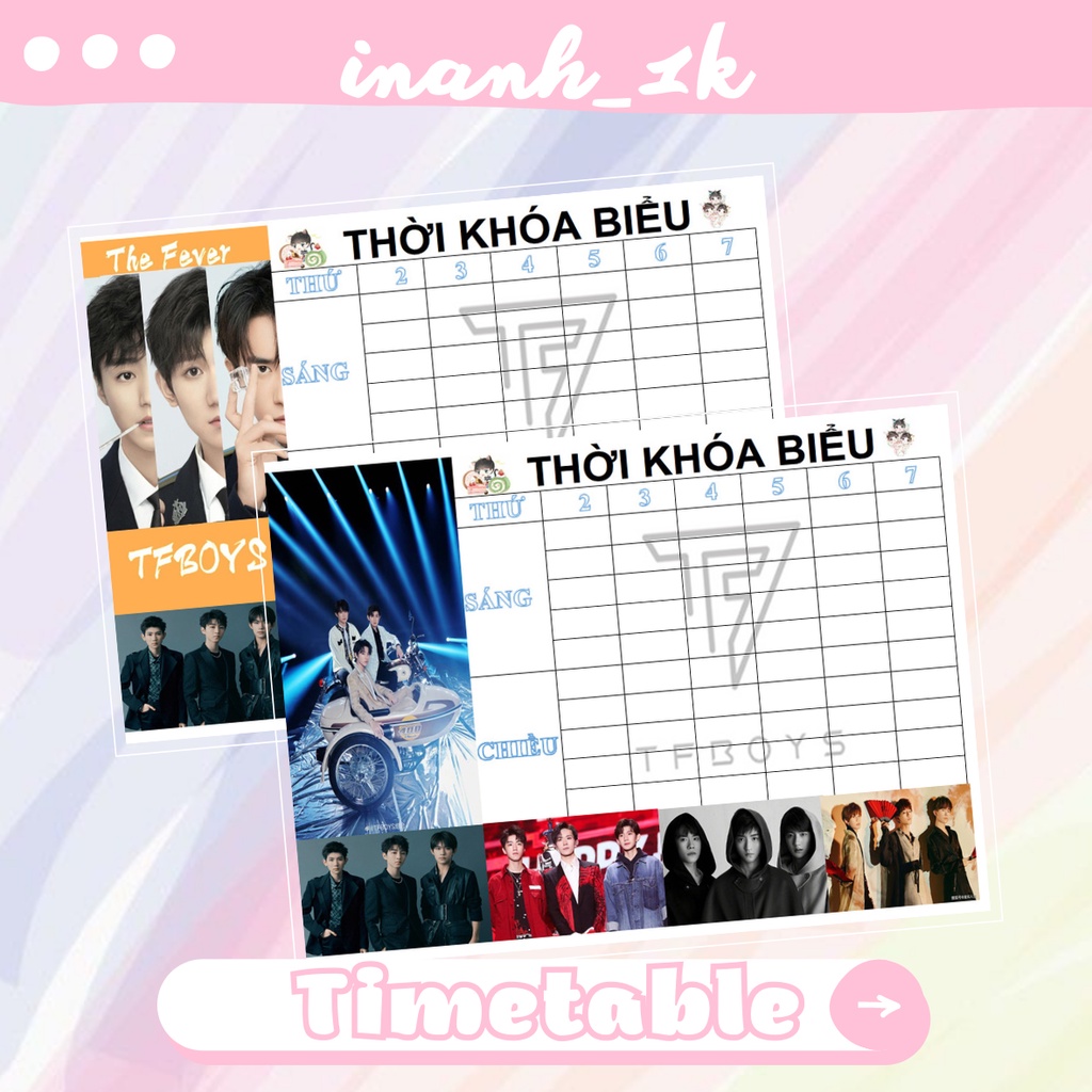 Thời khóa biểu TF Boys