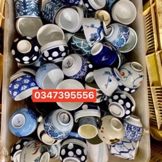 10 ly gốm Nhật_size 5-8cm- (S1) (khoan lỗ miễn phí)