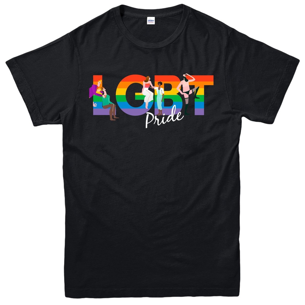 Áo thun nam tay ngắn in chữ phong cách LGBT cá tính