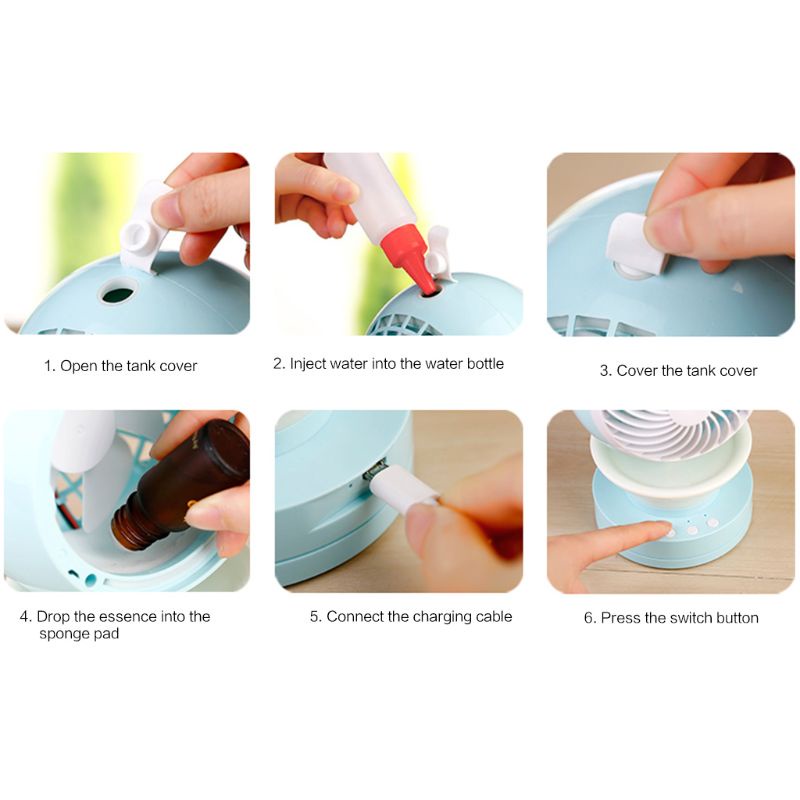 Quạt Làm Mát Hai Mặt Thiết Kế Độc Đáo Tiện Dụng