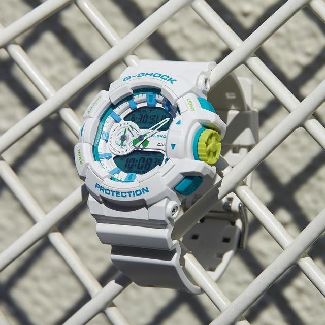 Đồng Hồ Nam Casio G Shock GA-400WG-7ADR Dây Kim Nhựa Màu Trắng - Cấu Trúc Bảo Vệ Lõi , Bảo hành 12 tháng