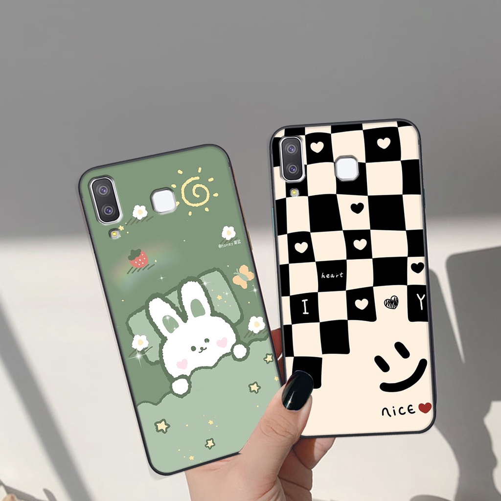 Ốp lưng Samsung Galaxy A8 STAR in hình Gấu nâu - hồng, Gấu Be@rick  cực CUTE, DỄ THƯƠNG