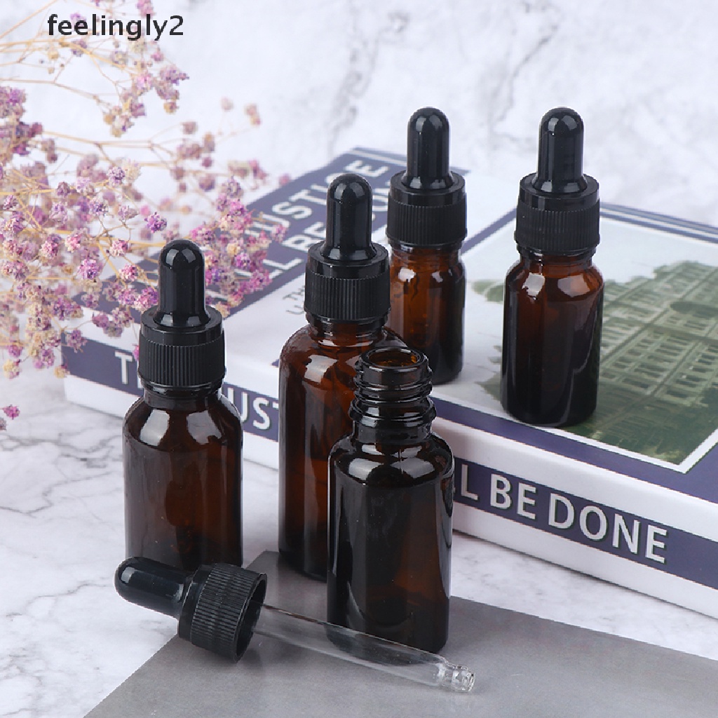 [Hàng mới về] Chai thủy tinh rỗng 5 / 10 / 15 / 20 / 30ml đựng tinh dầu tiện dụng