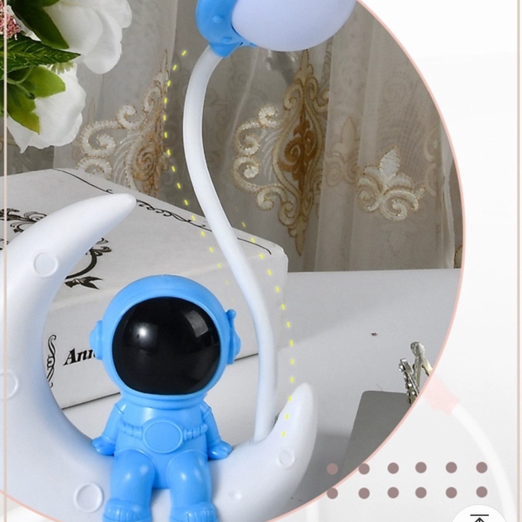 Đèn LED trang trí, Đèn ngủ hình phi hành gia 2 màu, Đèn bàn học bảo vệ mắt, Đèn đầu giường, Đèn ngủ LED