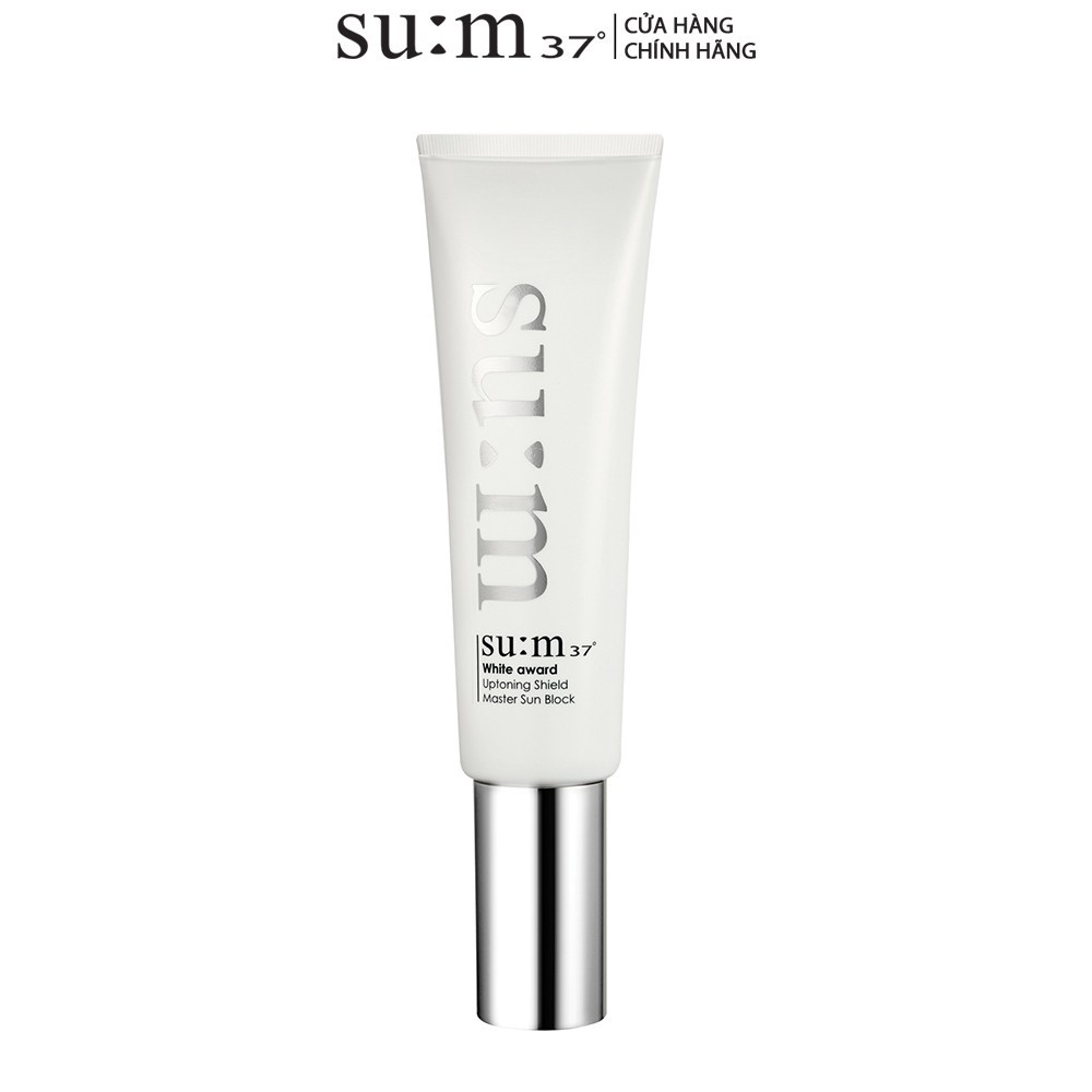 [Mã COSLUX03 giảm 120K] Kem chống nắng dưỡng trắng Su:m37 White Award Uptoning Shield Master Sun Block SPF50+ PA+++ 50ml