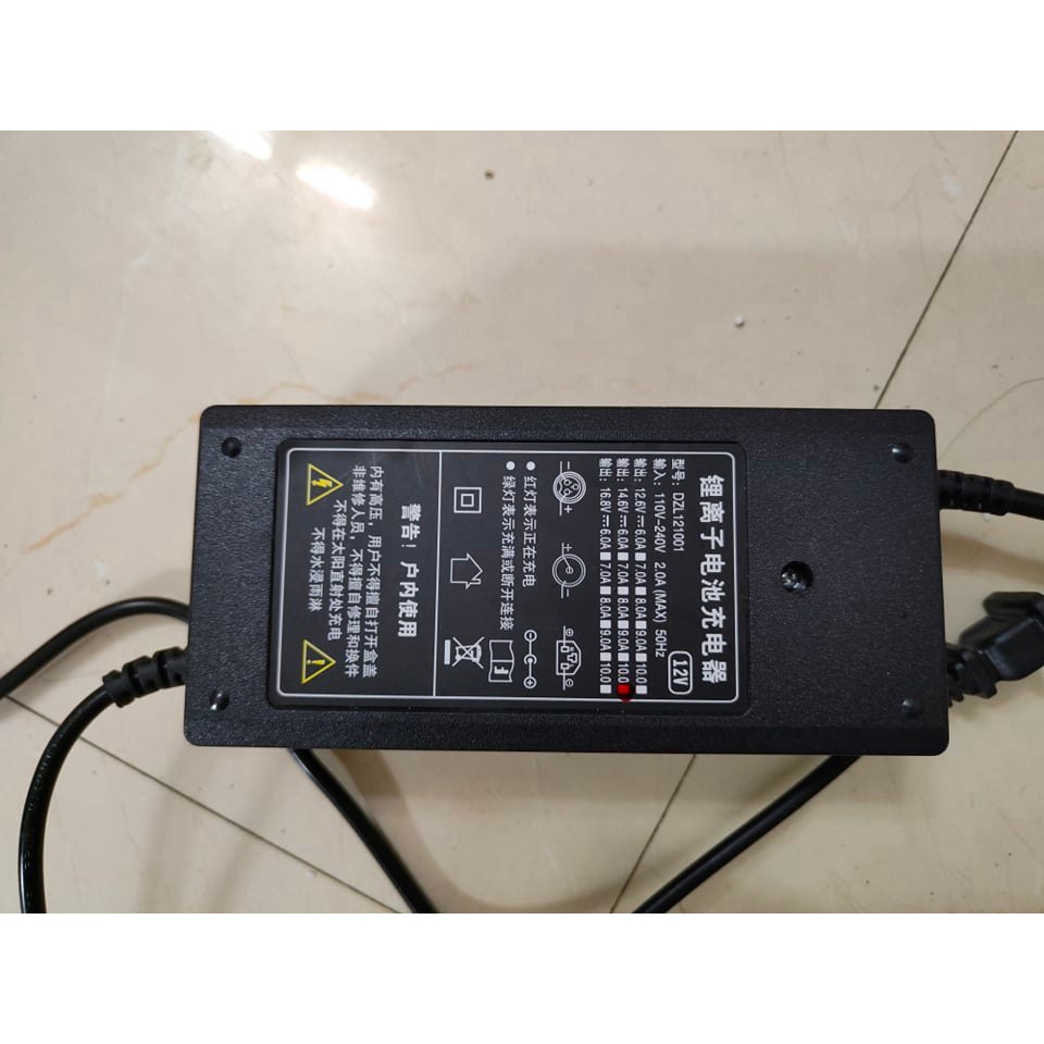 Sạc Pin Lithium 12,6-5A 10A  - sạc pin lithium 14,6V-5A 10A