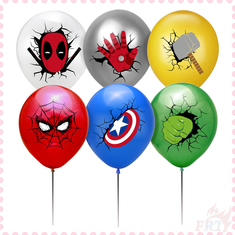 ❀ Marvel Superhero Series 02 Latex Balloons ❀ 1Pc 12inch Captain America / Iron Man / Spider Man Latex Latex Balloons Party Decoration Happy Birthday Party Supplies Baby Shower Decoration