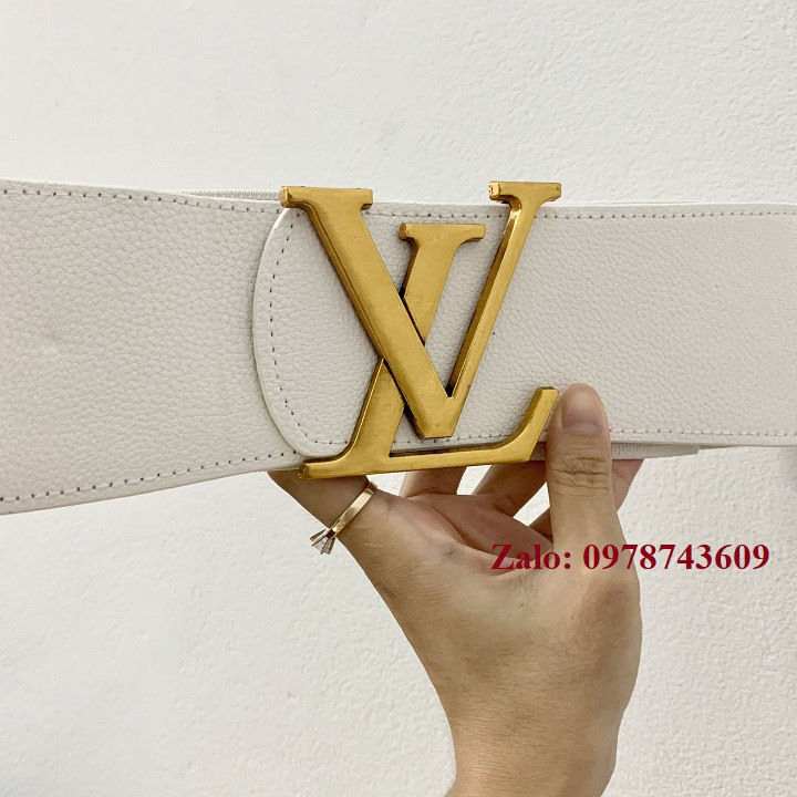 Đai váy nịt đầm trắng bản siêu to 7.5cm