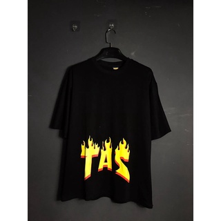 Tee TAS - Áo phông in chữ hình lửa