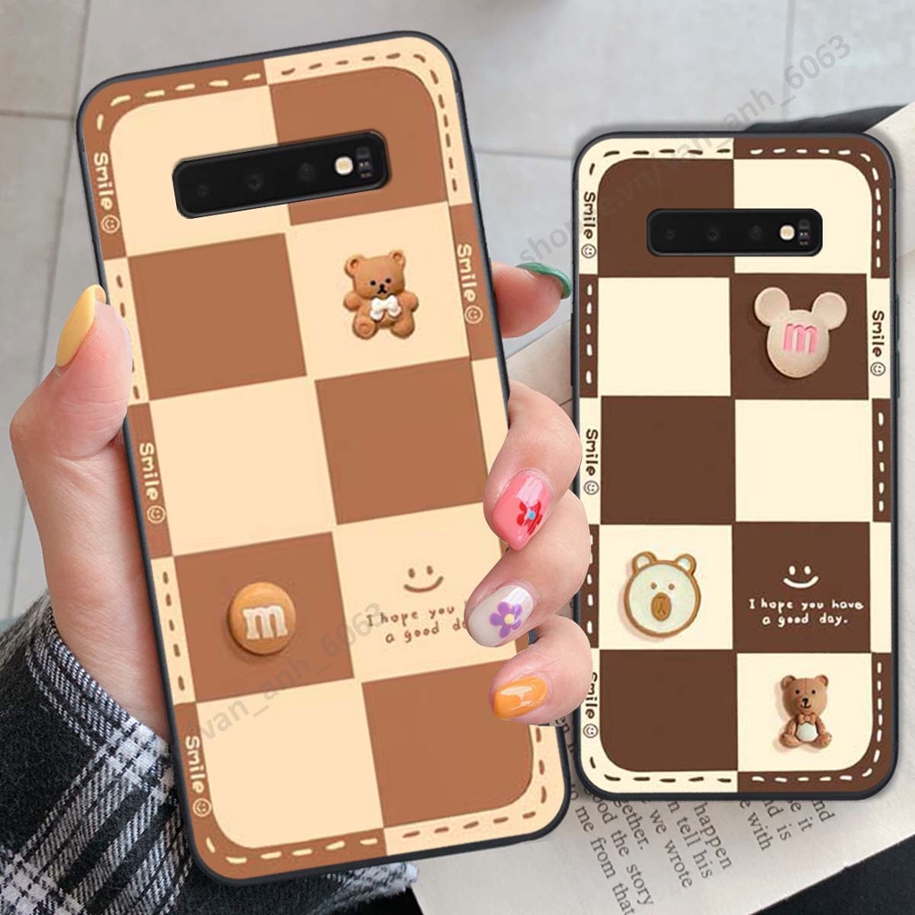 Ốp lưng Samsung S10 / S10 5G / S10 Plus / S10+ hình gấu, kẹo dễ thương cute