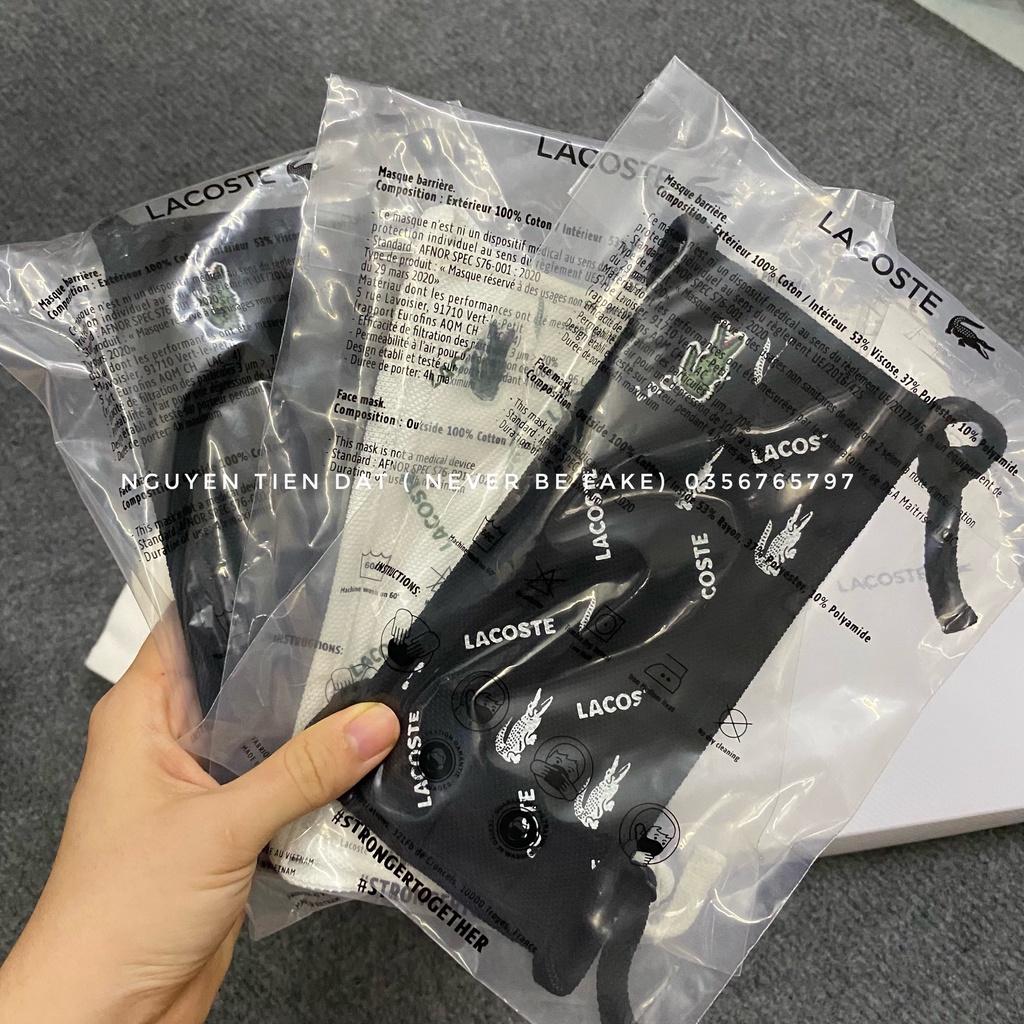 Khẩu trang LACOSTE RF6765 299 Chính Hãng