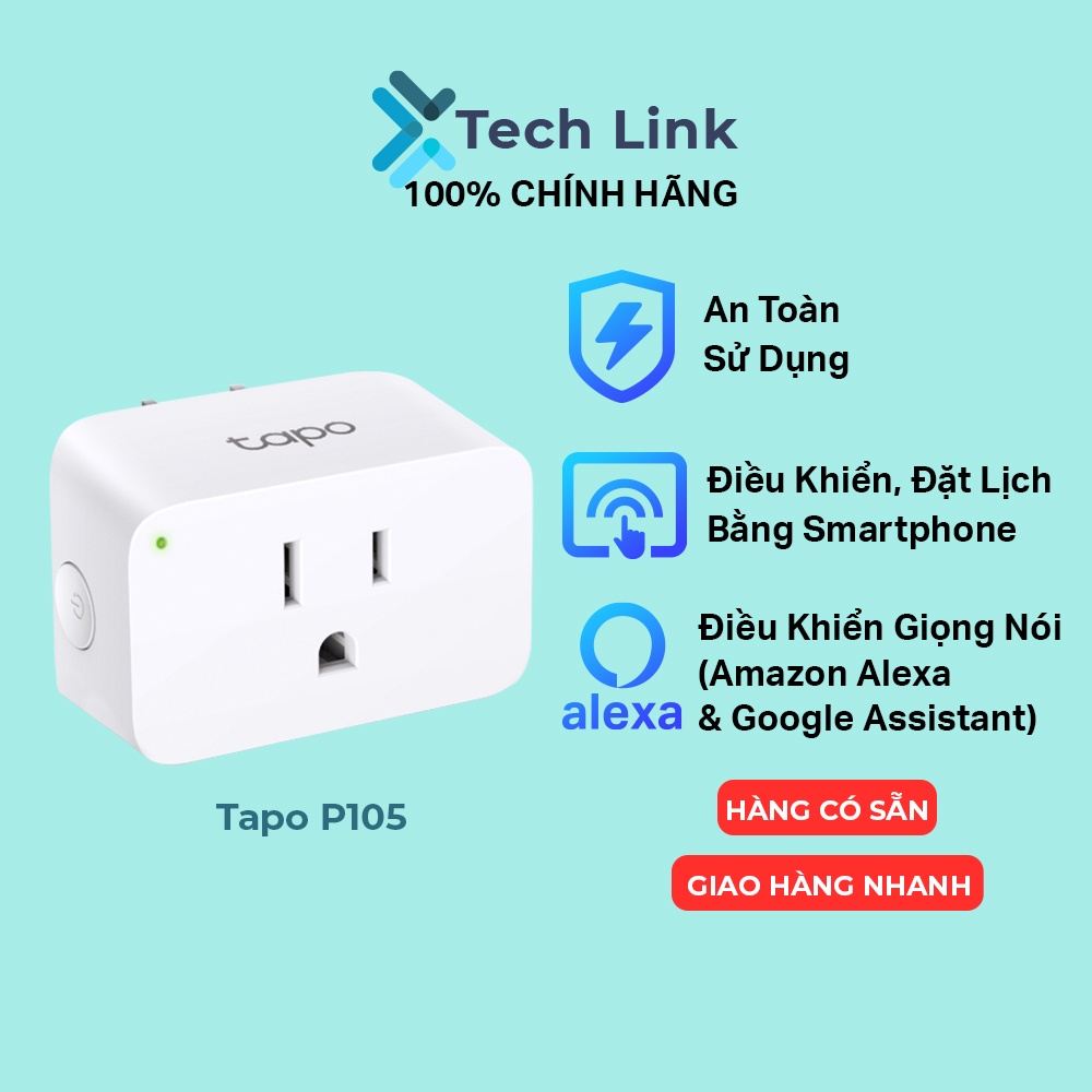 Ổ Cắm WiFi Thông Minh TP-Link Tapo P105 Điều Khiển Từ Xa