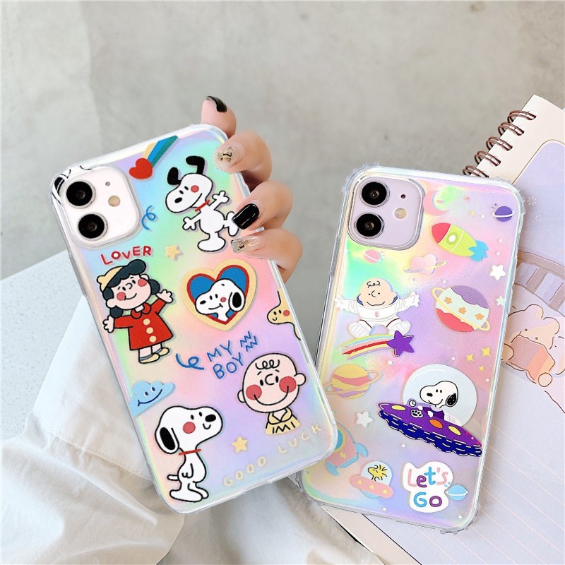 Ốp iphone - Ốp lưng phản quang Snoopy let's go 6/6s/6plus/6splus/7/8/7plus/8plus/xs/xsmax/11/11promax-CASE STORE