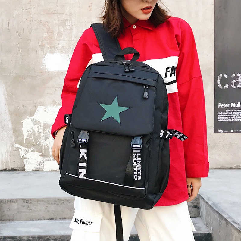 Balo Ulzzang phản quang, Balo basic phong cách BL73 - Koni Store