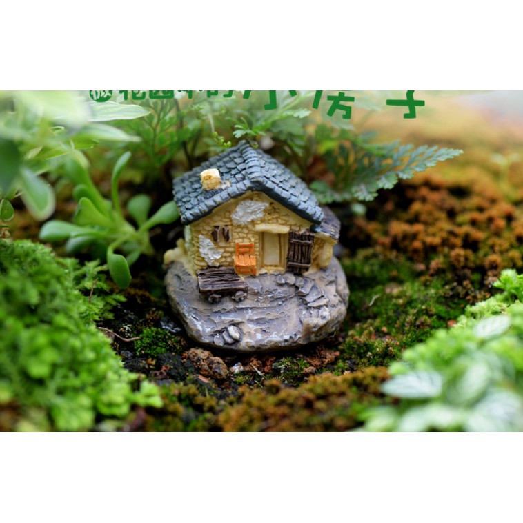 Tiểu cảnh terrarium ❤️ FREESHIP ❤️ mô hình ngôi nhà trang trí tiểu cảnh sân vườn mini trang trí bể cá