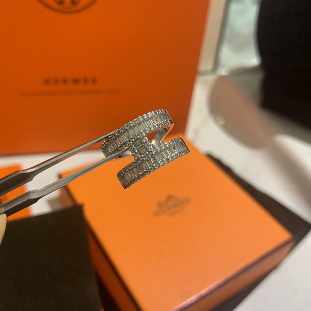 Nhẫn Hở Mạ BạC 925 HìNh MũI Heo ĐíNh Đá Xinh XắN