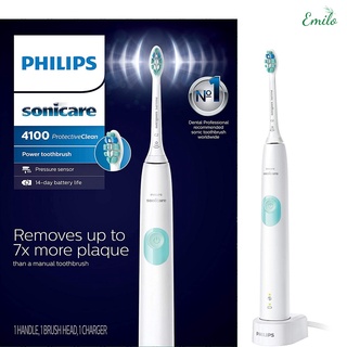 [ TẶNG KÈM HỘP DU LỊCH] Bàn chải đánh răng điện Philips Sonicare ProtectiveClean 4100