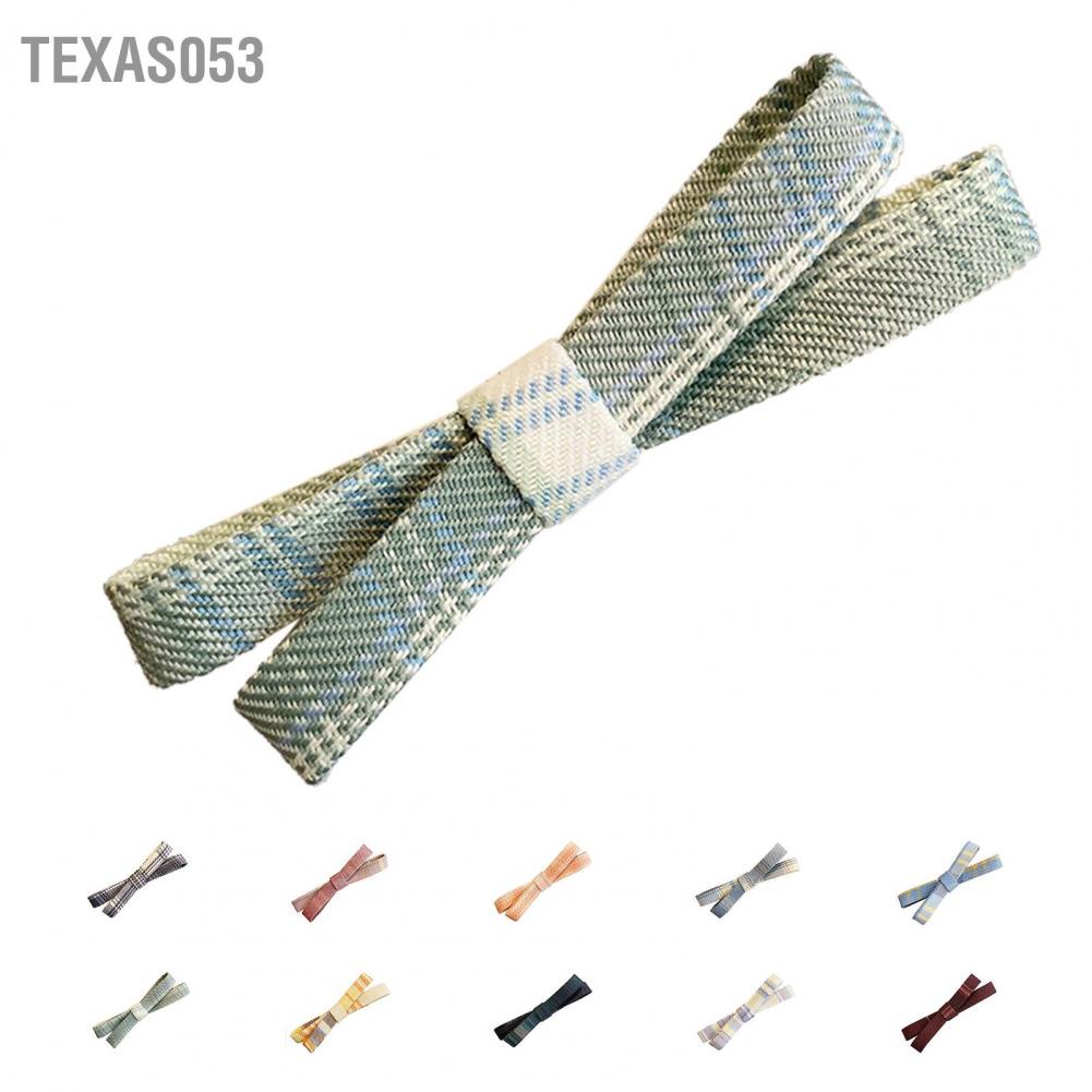 Texas053 Small Bow Hair Clip JK Plaid Style Pin Fashion Cute Hairpin for Everyday Matching Dancing Party Holiday