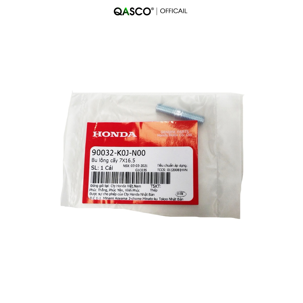Bu lông cấy HONDA 7×16.5 dùng chung nhiều xe  QA(90032K0JN00) _( 361)