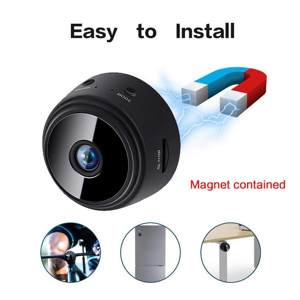 Camera gián điệp nhỏ Wifi không dây IP Bảo mật gia đình HD 1080P DVR Tầm nhìn ban đêm từ xa