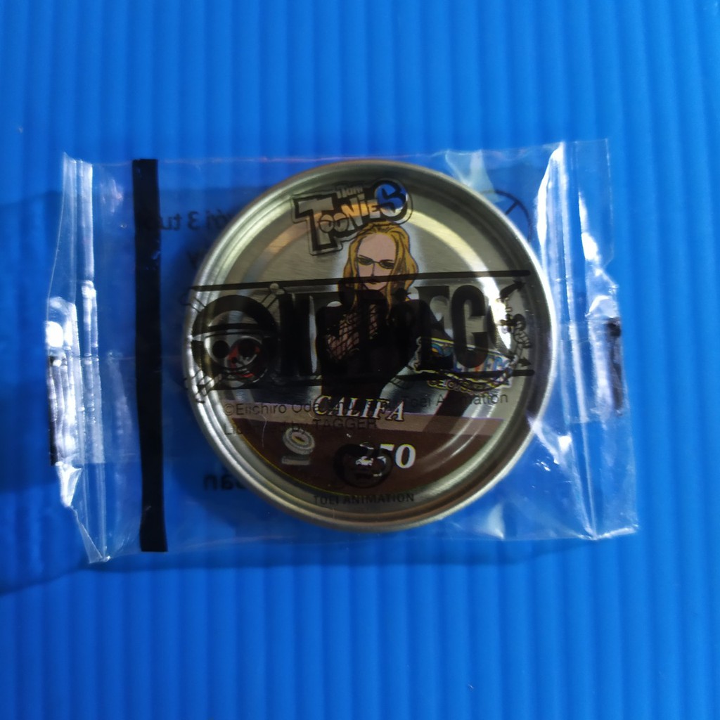 Thẻ Toonies One Piece màu bạc / vàng gold còn seal đồng xu tròn có lỗ Luffy mũ rơm bí ẩn hải trình
