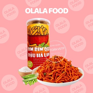 Bim bim que thái , bim bim tăm đậu hà lan OlalaFood, đồ ăn vặt 380g