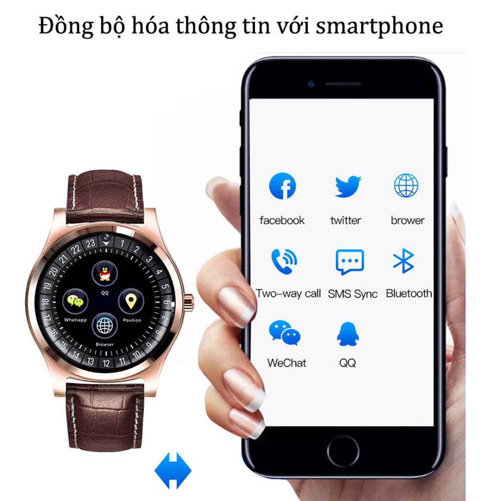 Đồng Hồ Thông Minh R68 Lắp Sim Nghe Gọi, Kết Nối Bluetooth, Theo Dõi Sức Khỏe, Chụp Ảnh, Nghe Nhạc, Chống nước siêu HOT