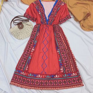 Đầm thổ cẩm hàng Quảng Châu