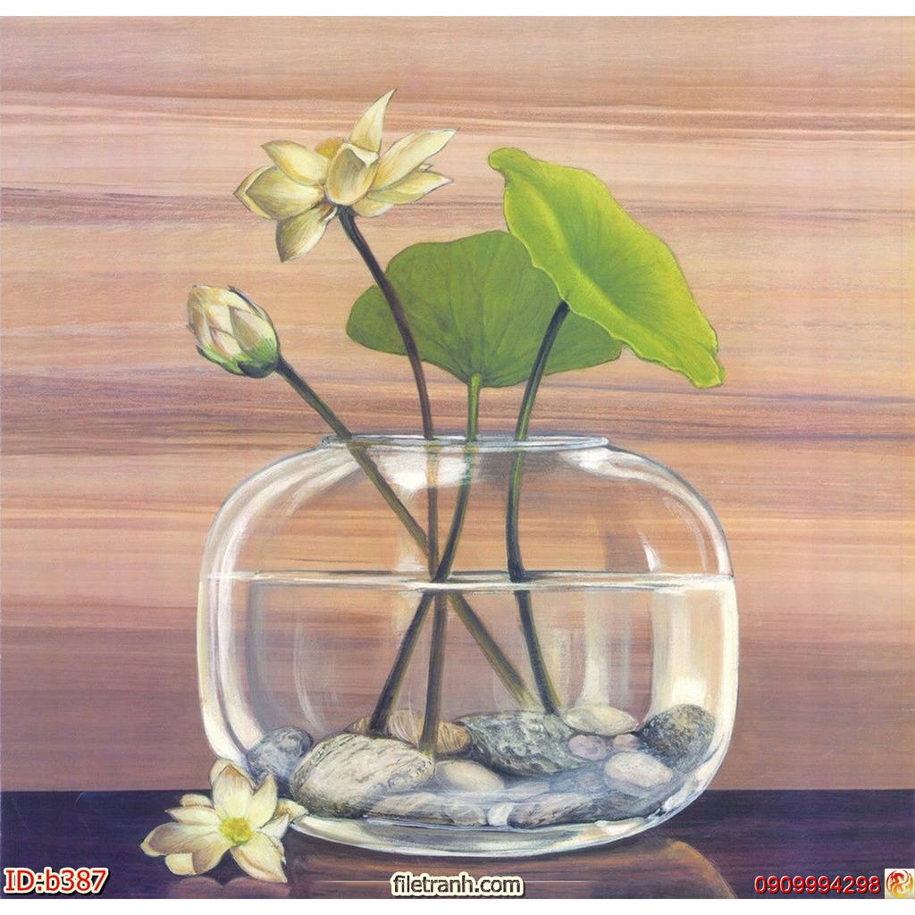 TRANH DÁN TƯỜNG 3D BÌNH HOA, LỌ HOA NHIỀU MẪU