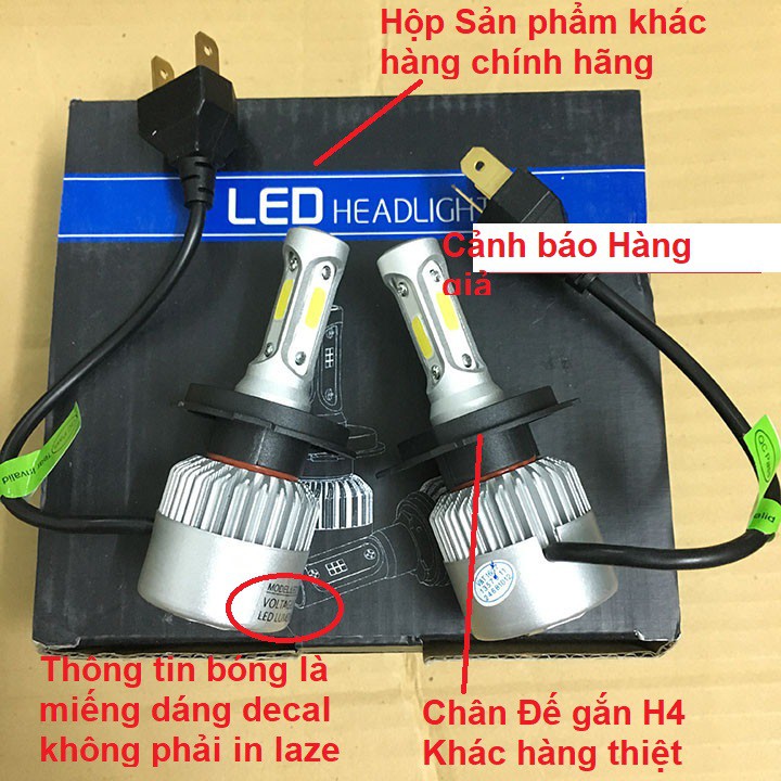 Đèn Pha Led H4 | Đèn Led Xe Máy