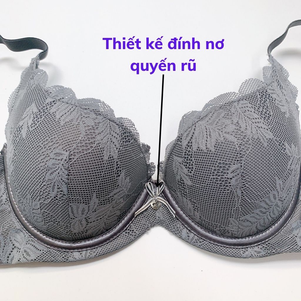 Áo ngực nữ ren có gọng đệm mút nâng ngực sexy gợi cảm DEVARI A7321