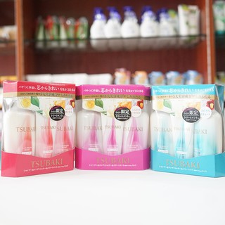 Bộ dầu gội xả Tsubaki sét 3 nội địa Nhật Bản