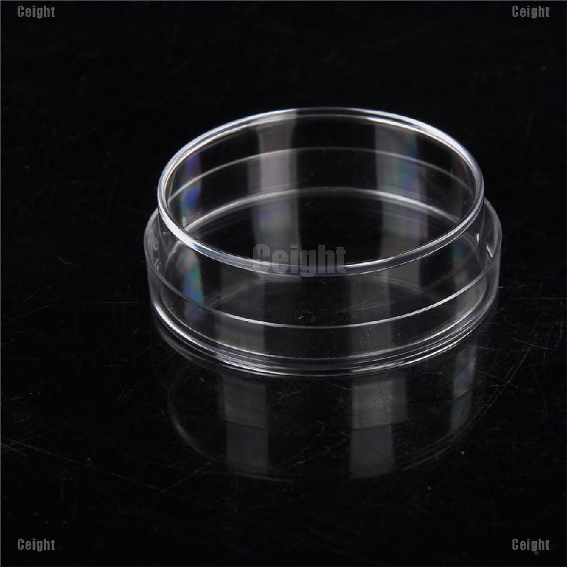 Set 10 Đĩa Nhựa Polystyrene 35X15Mm Có Nắp Đậy Tiện Dụng