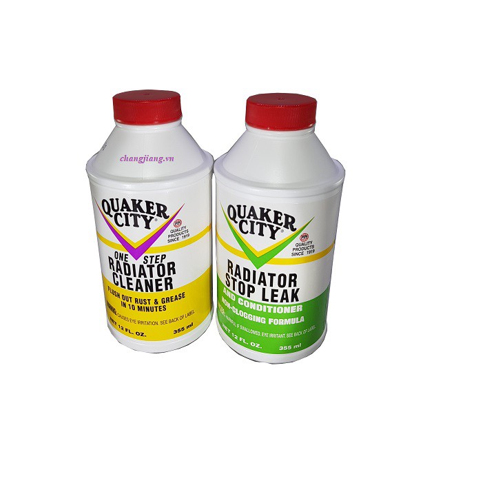 Dung Dịch Súc Két Nước QUAKER CITY RADIATOR CLEANER USA 355ml