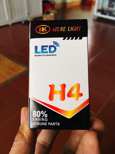 Pha H4 7 màu nháy bi cầu vòng led mẫu mới cực đẹp và sáng hơn