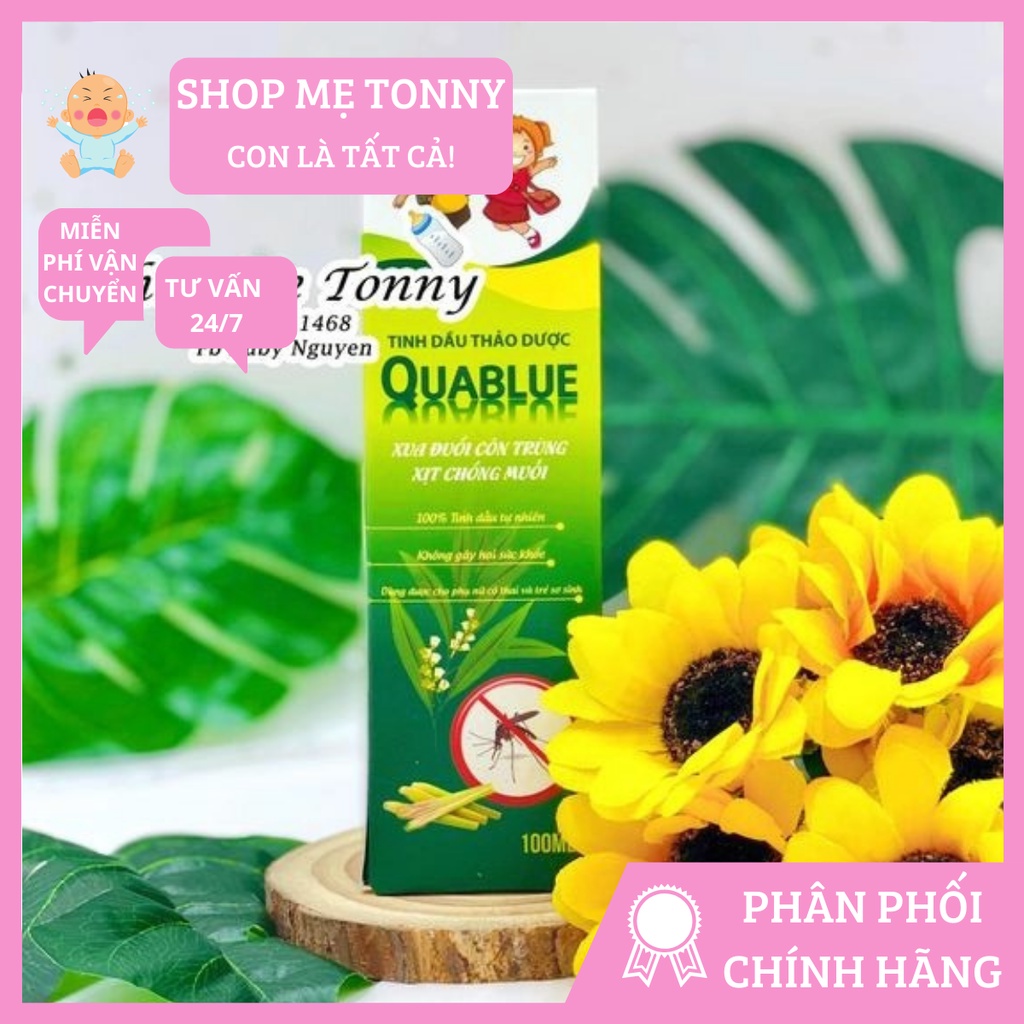 Tinh dầu thảo dược chống côn trùng Quablue 100ml