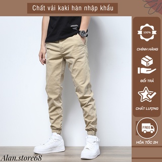 Quần jogger kaki nam Alan Store, quần jogger nam vải kaki nhập khẩu