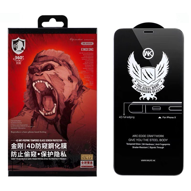 Kính cường lực KingKong chống nhìn trộm full màn cho iphone 7/7plus/8/8plus/x/xs/11/12/13/14/15/pro/max/plus