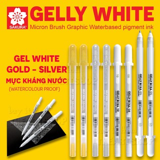 Bút Gelly Roll Trắng Sakura
