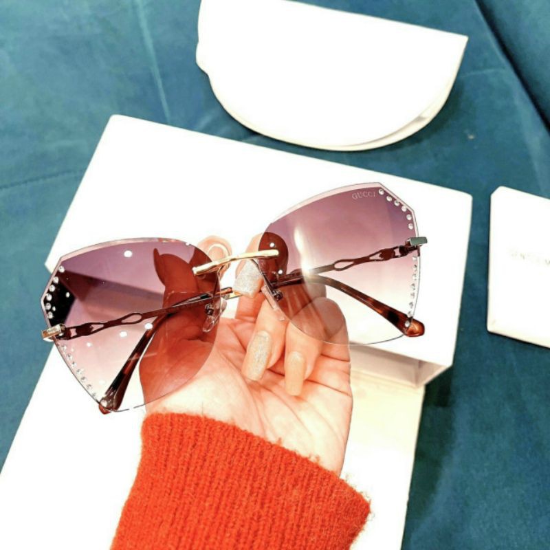 Kính ốc gucci 963 đính 2 hàng đá.