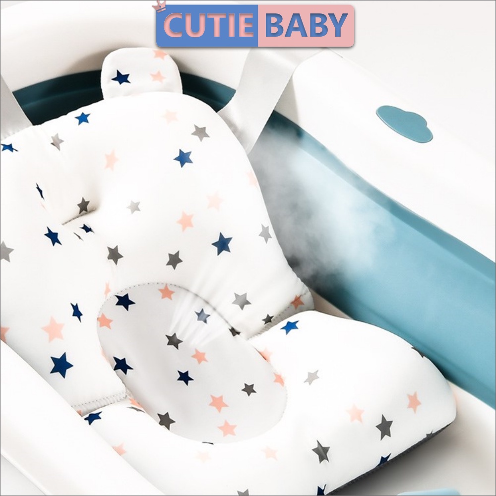 Phao/Đệm/Lưới nằm tắm Cutiebaby hình ngôi sao,cá,... an toàn đỡ cho bé, trẻ trai, gái sơ sinh từ 0 tháng tuổi