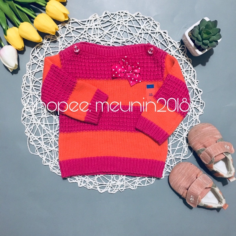 Áo len đẹp cho bé mềm mịn dài tay size 0-3m