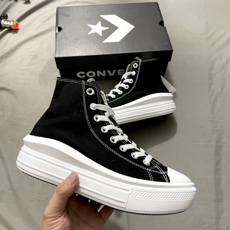 Giày Sneaker CVChuck tyler all star move Đen trắng đế độn - Full box