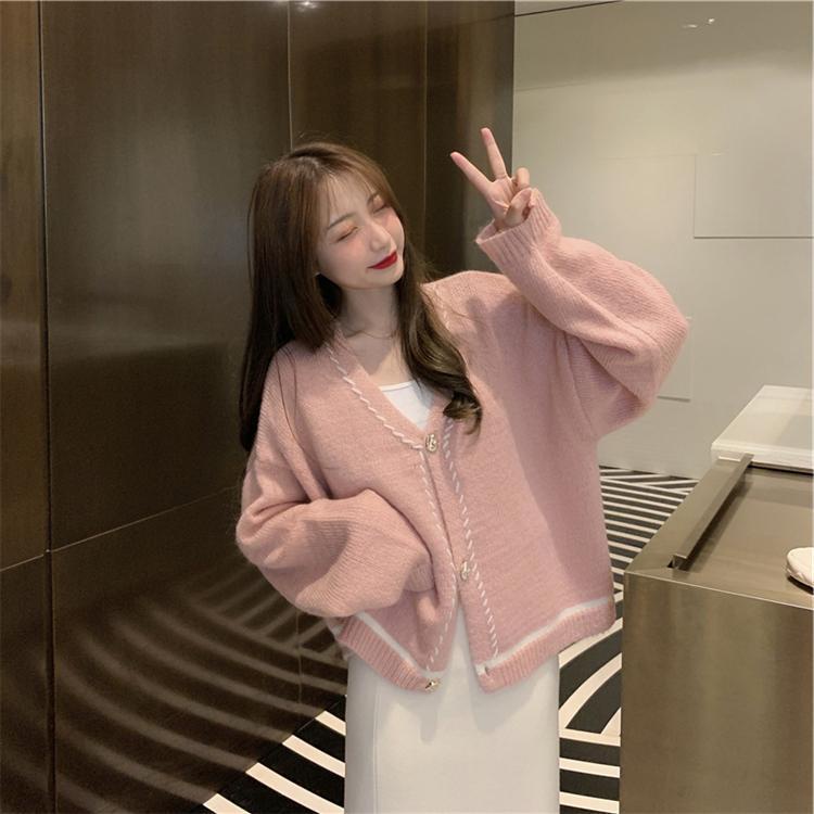 Áo Khoác Cardigan Dệt Kim Dáng Rộng Thiết Kế Mới Thời Trang Theo Phong Cách Hàn Quốc Cho Nữ